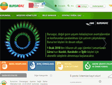 Tablet Screenshot of bursagaz.com